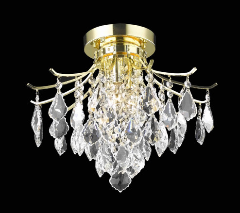 Amelia Three Light Flush Mount in Gold (173|LD8100F16G)