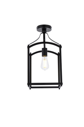 Janet One Light Flush Mount in Black (173|LD7069F10BK)