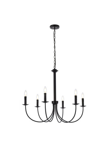 Brielle Six Light Pendant in Black (173|LD7041D32BK)