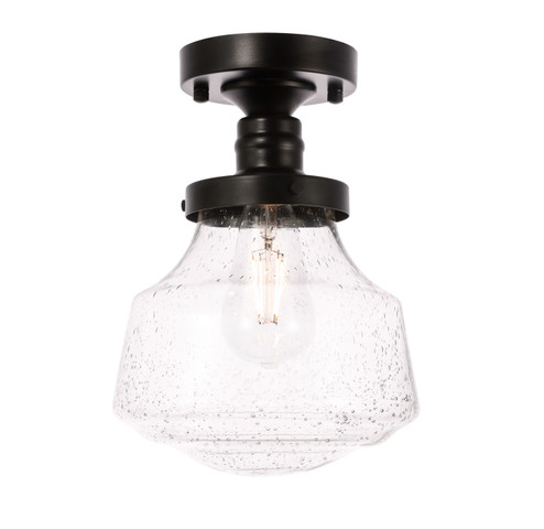 Lyle One Light Flush Mount in Black (173|LD6246BK)