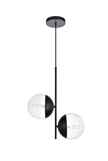 Eclipse Two Light Pendant in Black (173|LD6117BK)