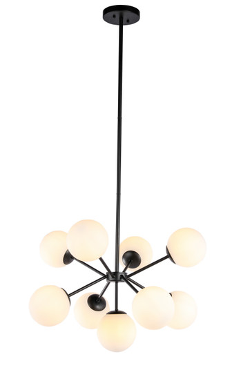 Jupiter Nine Light Pendant in Black (173|LD5028D27BK)