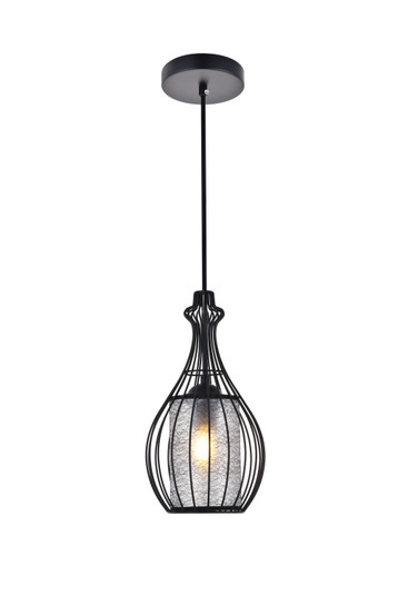 Miya One Light Pendant in Black (173|LD2419BK)