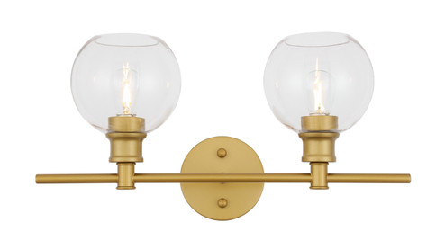 Collier Two Light Wall Sconce in Brass (173|LD2314BR)