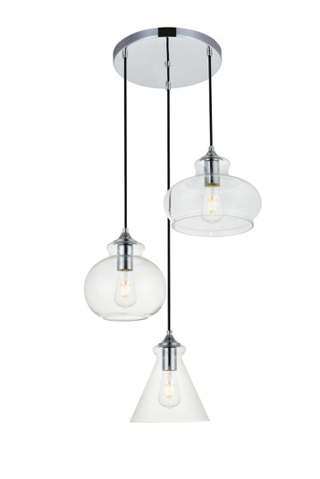 DESTRY Three Light Pendant in Chrome (173|LD2247C)