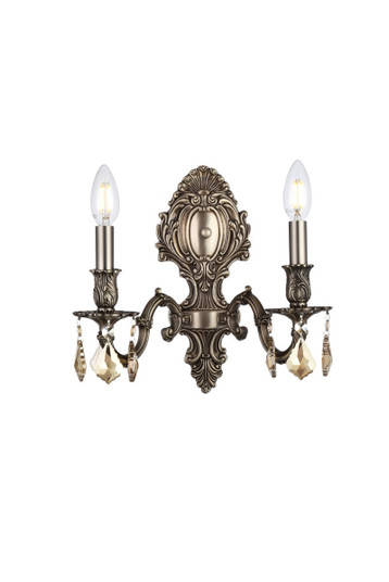 Monarch Two Light Wall Sconce in Pewter (173|9602W10PW-GT/RC)