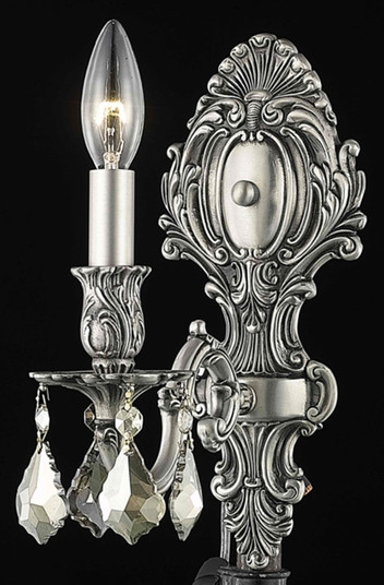 Monarch One Light Wall Sconce in Pewter (173|9601W5PW-GT/RC)