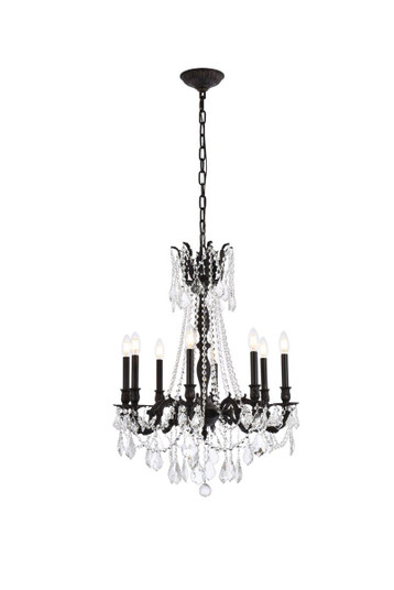 Rosalia Eight Light Chandelier in Dark Bronze (173|9208D24DB/RC)