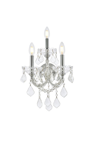 Maria Theresa Three Light Wall Sconce in Chrome (173|2800W3C/RC)