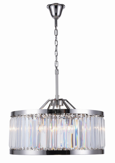 Chelsea Eight Light Chandelier in Polished Nickel (173|1233D28PN/RC)