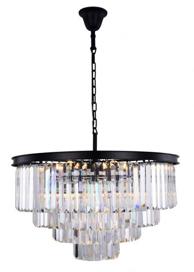 Sydney 17 Light Chandelier in Matte Black (173|1231D32MB/RC)