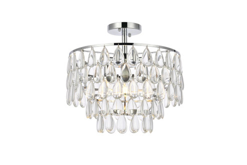 Mila Three Light Flush Mount in Chrome (173|1103F16C)