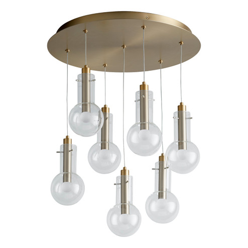 Primo LED Pendant in Aged Brass (208|11396)