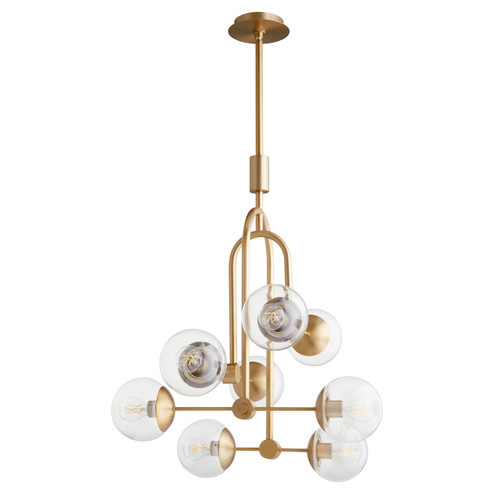 Drea Eight Light Pendant in Aged Brass (208|11387)