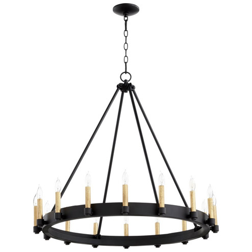 16 Light Chandelier in Noir (208|10385)