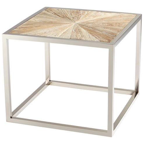 Aspen Side Table in Black Forest Grove And Chrome (208|06550)