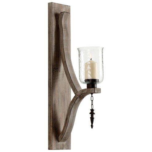 Giorno Wall Candleholder in Washed Oak (208|05108)