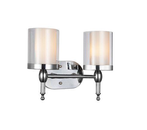 Maybelle Two Light Vanity in Chrome (401|9851W14-2-601)