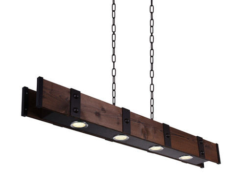 Pago LED Island Chandelier in Black (401|9748P59-4-101)