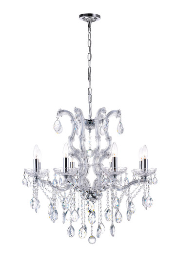 Colossal Eight Light Chandelier in Chrome (401|8312P28C-8 (Clear))