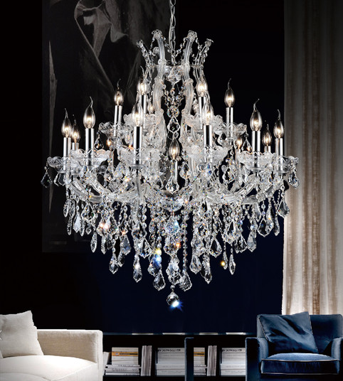 Maria Theresa 19 Light Chandelier in Chrome (401|8311P32C-19 (Clear))
