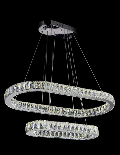 Milan LED Chandelier in Stainless Steel (401|5628P34ST-2O)