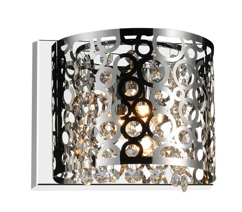 Bubbles One Light Bathroom Sconce in Stainless Steel (401|5536W9ST-R-1)