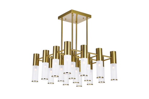 Pipes LED Chandelier in Sun Gold (401|1221P20-16-625)