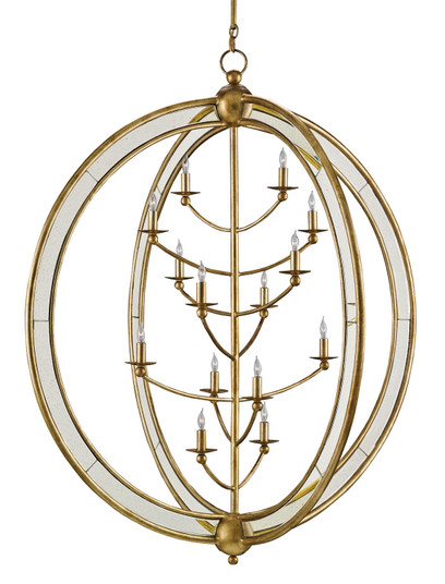 Aphrodite 14 Light Chandelier in Gold Granello/Antique Mirror (142|9236)