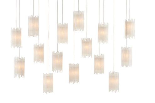 Escenia 15 Light Pendant in Natural/Painted Silver (142|9000-0885)