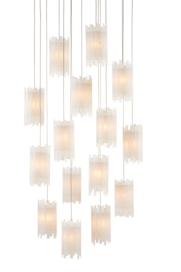Escenia 15 Light Pendant in Natural/Painted Silver (142|9000-0884)