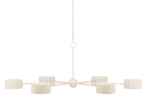 Monreale Six Light Chandelier in White (142|9000-0865)