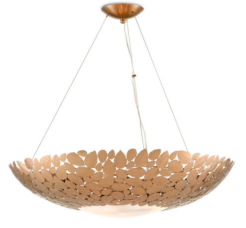 Protean Three Light Chandelier in Antique Brass/Frosted Glass (142|9000-0762)