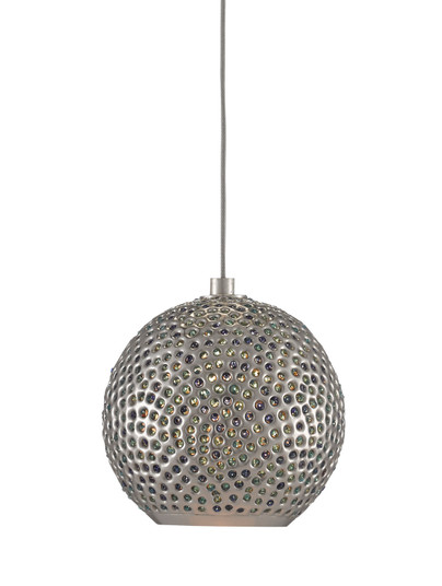 Giro One Light Pendant in Painted Silver/Nickel/Blue (142|9000-0681)