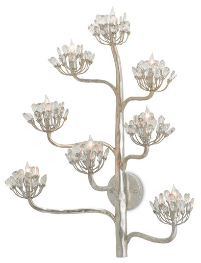 Marjorie Skouras Eight Light Wall Sconce in Contemporary Silver Leaf (142|5000-0105)