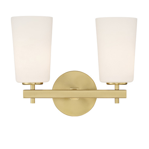 Colton Two Light Wall Sconce in Aged Brass (60|COL-102-AG)