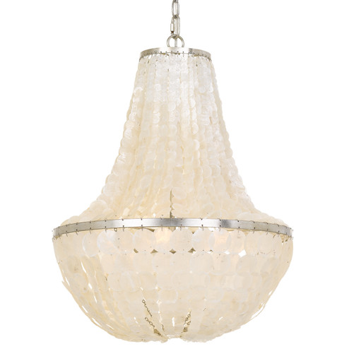 Brielle Six Light Chandelier in Antique Silver (60|BRI-3006-SA)