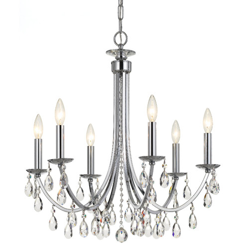 Bridgehampton Six Light Chandelier in Polished Chrome (60|8826-CH-CL-MWP)