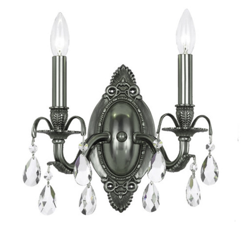 Dawson Two Light Wall Sconce in Pewter (60|5562-PW-CL-MWP)