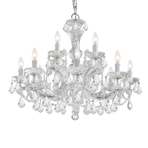 Maria Theresa 12 Light Chandelier in Polished Chrome (60|4479-CH-CL-S)