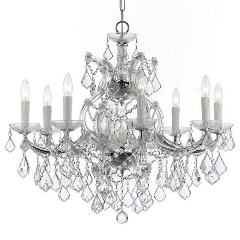 Maria Theresa Nine Light Chandelier in Polished Chrome (60|4408-CH-CL-SAQ)