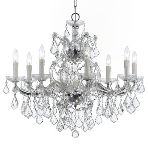 Maria Theresa Nine Light Chandelier in Polished Chrome (60|4408-CH-CL-MWP)