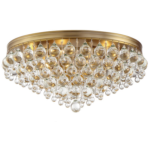 Calypso Six Light Flush Mount in Vibrant Gold (60|138-VG)