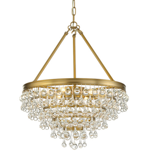 Calypso Six Light Chandelier in Vibrant Gold (60|136-VG)