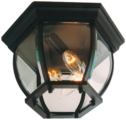 Cast Three Light Flushmount in Textured Black (46|Z433-TB)