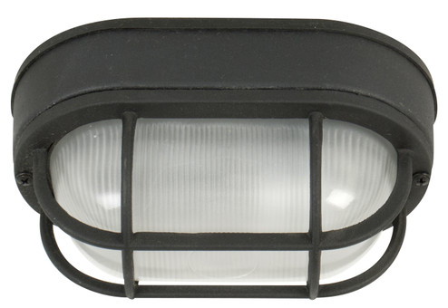 Bulkheads Oval and Round One Light Flushmount in Textured Black (46|Z396-TB)