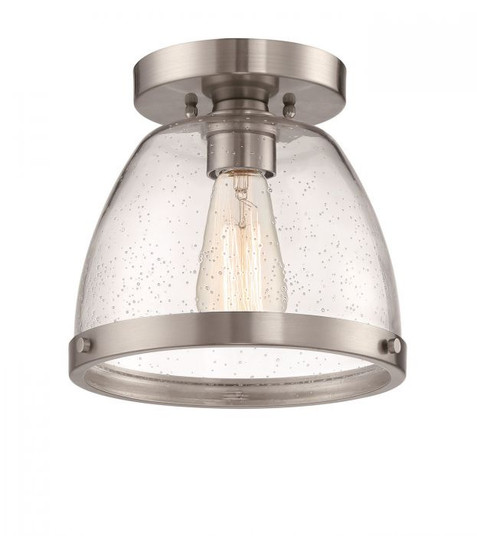 Lodie One Light Flushmount in Brushed Polished Nickel (46|X1408-BNK)