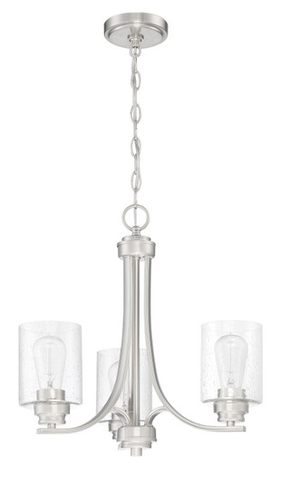 Bolden Three Light Chandelier in Brushed Polished Nickel (46|50523-BNK)