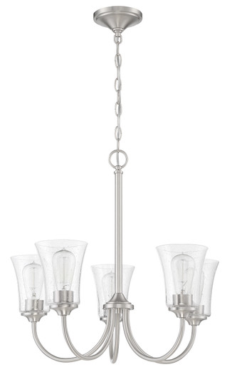 Gwyneth Five Light Chandelier in Brushed Polished Nickel (46|50425-BNK)