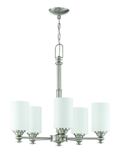 Dardyn Five Light Chandelier in Brushed Polished Nickel (46|49825-BNK)